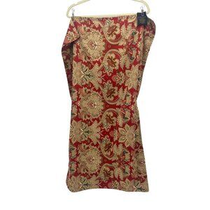 Vintage Ralph Lauren Home King Size Pillow Sham Red Paisley Sateen 1 EA